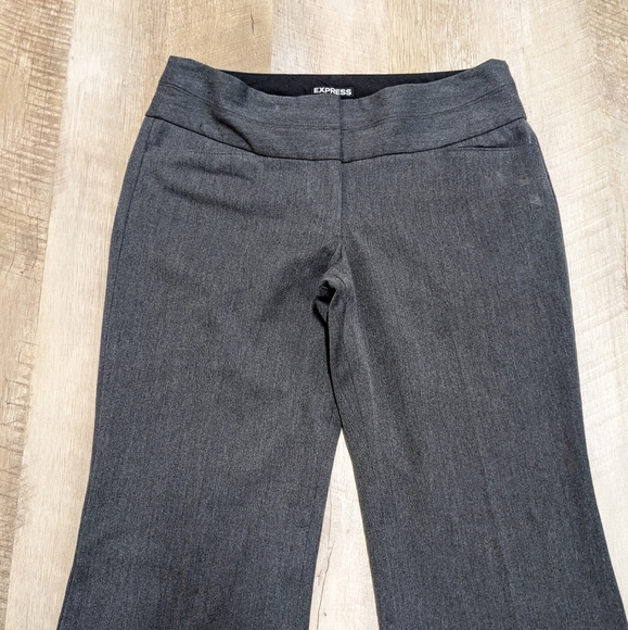 Express Gray Bootcut Trouser Pants - Picture 2 of 9